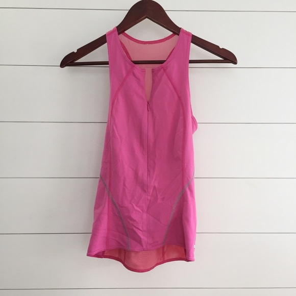 LULULEMON Racerback Run Tank w/ Zip & Back Pocket - Picture 3 of 8